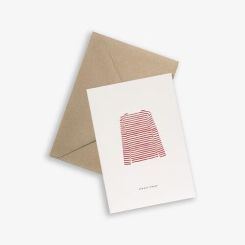 Sweater Red Greeting Card