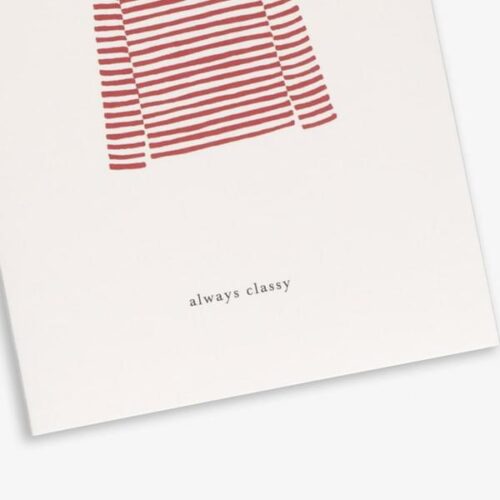 Sweater Red Greeting Card