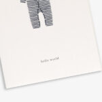 Baby Onesie / Navy (Hello World) Greeting Card