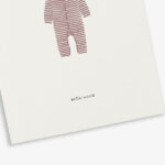 Baby Onesie / Blush (Hello World) Greeting Card