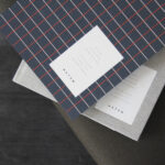 Softcover Notebook – M – Dark blue grid