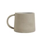 Stoneware Mug Beige/White