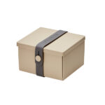 Mocca Box w/ Dark Grey Strap Small