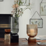 Vase/Candleholder Brown Large