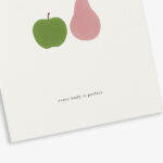 Apple and Pear (Everybody Is Perfect) Greeting Card