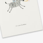 Birthday Zebra (It’s Your Birthday) Greeting Card