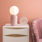 Iron Table Lamp Pink