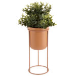 Plant Pot  On Stand Brown