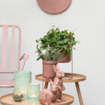 Plant Pot  On Stand Pink