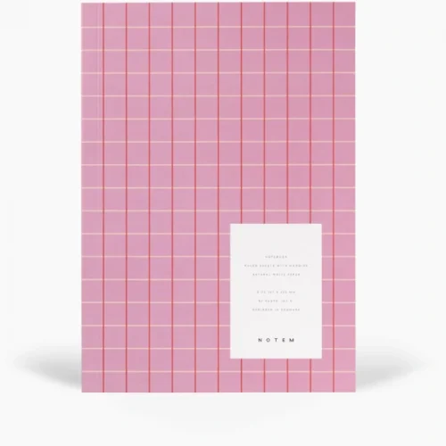 Softcover Notebook – M – Rose Grid