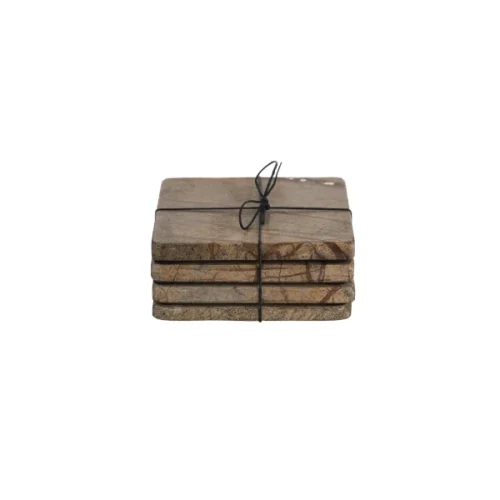 Forest Marble Coasters Set