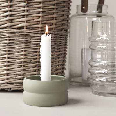 Green Ceramic Candleholder