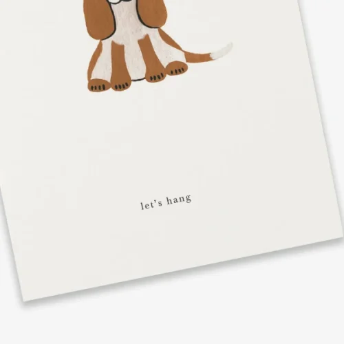 Basset Hound (let’s hang) Greeting Card