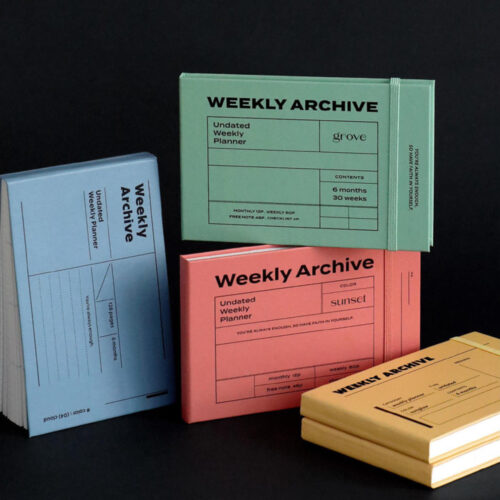 Weekly Archive Planner 6 Months